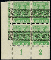 Neuf Sans Charnière N° 21/36, Séries Surchargées Type I Et Type II En Blocs De 4 Timbres, T.B. - Sonstige & Ohne Zuordnung