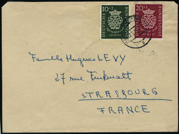 Lettre N° 7 Et 8. La Paire Sur Lettre Du 12.5.52 Pour Strasbourg. T.B. Cote Michel. - Autres & Non Classés