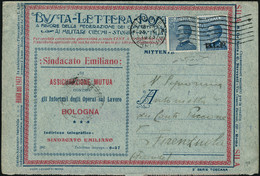 Lettre N°8. 25c Bleu BLP + Affranchissement Complémentaire S/L. T.B. Signé + Certificat Raybaudi. Sassone. - Andere & Zonder Classificatie