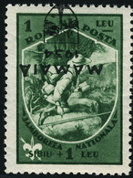 Neuf Sans Charnière N°476C. 1+1 Vert Jamborée Mamaia 1934. Surcharge Renversée. T.B. Rare. Signé Calves - Other & Unclassified