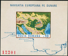 Neuf Sans Charnière N°130 Et 130a. Les 2 Blocs Navigation Européenne Sur Le Danube. T.B. - Otros & Sin Clasificación