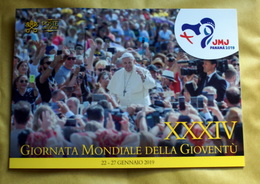 VATICAN  2019, PANAMA 34TH YOUTH WORLD DAY PAPA FRANCESCO FOLDER - Lettres & Documents