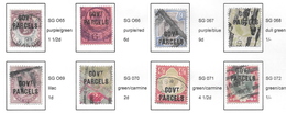 GOVERNMENT PARCELS  Officials Overprints VICTORIA - Short Set Of 8 Stamps  - See Scans - Service