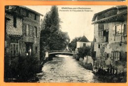 Y163, Châtillon-sur-Chalaronne, Animée, Passerelle De L'Impasse Du Tramway, Circulée 1932 - Châtillon-sur-Chalaronne