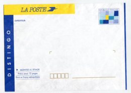 11166  FRANCE  N° 2001-E ** Enveloppe Distingo : Parcours De La Flamme Lympiques Au Verso     1991  TB/TTB - Standard Covers & Stamped On Demand (before 1995)