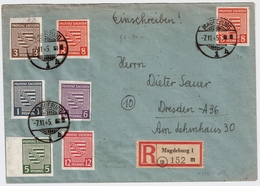 1945,fast Portoger.  Reko- Satz- Brief , #a1951 - Storia Postale