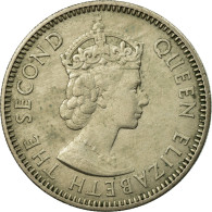 Monnaie, Etats Des Caraibes Orientales, Elizabeth II, 25 Cents, 1955, TTB - Territoires Britanniques Des Caraïbes