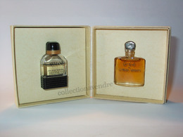 ARMANI : Rare Coffret Duo 1999 - Armani Eau Pour Homme & Gio, Parfait état - Miniatures Femmes (sans Boite)