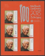 Siamese Joint Issue 2018 PAN African Postal Union Nelson Mandela Madiba 100 Years Djibouti Togo Sierra Leone Niger Red - Gemeinschaftsausgaben