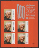 IMPERF ND Djibouti Central Africa Togo Sierra Leone Niger 2018 PAN African Postal Union Nelson Mandela Madiba Red - Togo (1960-...)