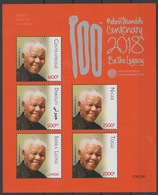 Djibouti Central Africa Togo Sierra Leone Niger 2018 PAN African Postal Union Nelson Mandela Madiba 100 Years Red - Zentralafrik. Republik