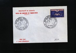 Monaco 1963  Michel 741 FDC - Brieven En Documenten