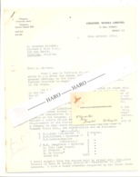 JERSEY - Lettre à Entête + Visit Card - CHANNEL WOOLS Limited 1955 (jm) - Royaume-Uni