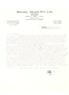 Cover Letter - Michael SELLIOS Pty. Ltd. SIDNEY 1959 (jm) - Australia