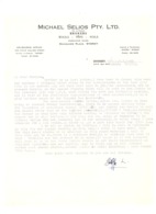 Cover Letter - Michael SELLIOS Pty. Ltd. SIDNEY 1959 (jm) - Australien