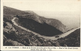 06 - LA TURBIE - Route De La Grande Corniche Entre Nice Et Eze - La Turbie