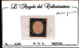 90788E) ITALIA-20C-Tipo Di Sardegna Dentellati - 1862 (febbraio/ottobre) -NUOVO SENZA GOMMA - Sizilien