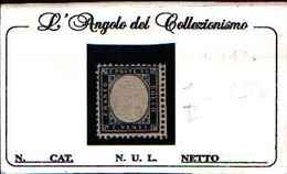 90788F) ITALIA-20C-Tipo Di Sardegna Dentellati - 1862 (febbraio/ottobre) -MLH* - Sicilië