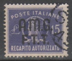 AMG FTT 1949 - Recapito Autorizzato 15 L.          (g5467) - Postpaketen/concessie