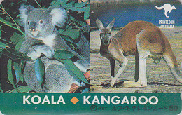 Télécarte Japon / 110-011 - ANIMAL - KANGOUROU & Bébé KOALA - KANGAROO Japan Phonecard / Australia Rel. - BE 286 - Andere
