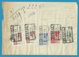 Fiscale Zegels 100 Fr+20 Fr.TP Fiscaux / Op Dokument DECLARATION EN DOUANE/ TOLAANGIFTE 1936 - Dokumente