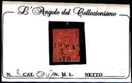 90795) PARMA- 15C.Giglio Borbonico, Stampa Colorata Su Carta Bianca - 1853 -usato - Parme