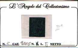 90796) PARMA- 40C.Giglio Borbonico, Stampa Nera Su Carta Colorata - 1 Giugno 1852-USATO - Parme