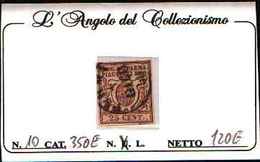 90803) PARMA- 25C. Giglio Borbonico, Nuovo Tipo - 1857-USATO - Parme