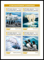 CENTRAL AFRICA 2018 MNH Antarctic Animals Tiere Der Antarktis Animaux De Antarctique M/S - OFFICIAL ISSUE - DH1905 - Antarktischen Tierwelt