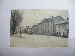 A463. CPA. 46. SOUSCEYRAC.  (Lot).Boulevard Des Ecoles. Beau Plan Animé. écrite 1918 - Sousceyrac