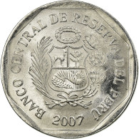 Monnaie, Pérou, 5 Centimos, 2007, Lima, TTB, Aluminium, KM:304.4a - Pérou
