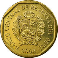 Monnaie, Pérou, 10 Centimos, 2008, Lima, SUP, Laiton, KM:305.4 - Pérou