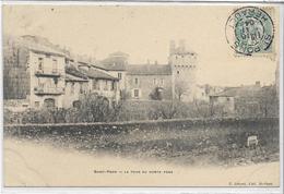 34 SAINT-PONS . La Tour Du Comte Pons , édit :  E Létuvé , écrite En 1904 , état Extra - Saint-Pons-de-Mauchiens