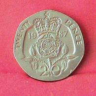 GREAT BRITAIN 20 PENCES 1987 -    KM# 9,39 - (Nº27590) - 20 Pence