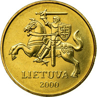 Monnaie, Lithuania, 50 Centu, 2000, TTB, Nickel-brass, KM:108 - Lituania