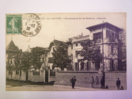 GP 2019 - 222  VILLEFRANCHE-sur-SAÔNE  (Rhône)  :  Boulevard De La Station VITICOLE   1922    XXX - Villefranche-sur-Saone