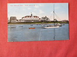 New National Hotel  Block Island  Has Crease  Rhode Island >  Ref 3157 - Andere & Zonder Classificatie