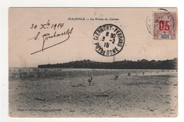 Timbre , Stamp   Yvert N° 21 Sur Cp , Carte , Postcard  Du 30/12/1914 Postée à Majunga , Madagascar - Cartas & Documentos