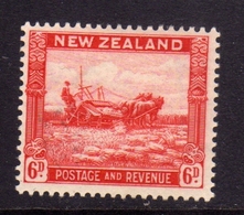 NEW ZEALAND NUOVA ZELANDA 1936 HARVESTING MIETITURA KGVI 6d PERF. 13 1/2 X 14 MNH - Ungebraucht