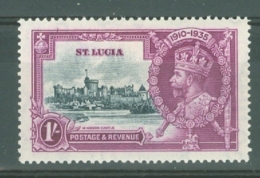 St Lucia: 1935   Silver Jubilee   SG112    1/-      MH - Ste Lucie (...-1978)