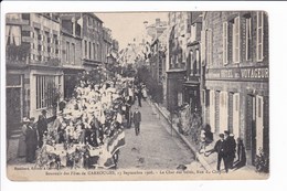 Souvenir Des Fêtes De CARROUGES - 13 Septembre 1908 - Le Char Des Bébés, Rue Du Chapitre - Carrouges