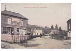 TICHEVILLE - Route De Vimoutiers  ( Magasin BOURRELLERIE, Epicerie, Mercerie, Costard, Restaurant - Autres & Non Classés