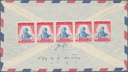 Afghanistan: 1940s/1950s, Group Of Twelve Commercial Covers/cards (mainly Registered/airmail) To Eur - Afganistán