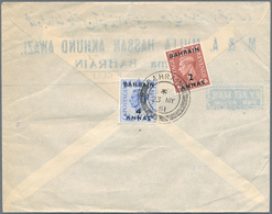 Bahrain: 1951/86, Covers: KGVI (5 Inc. Two FFC To Tokyo Or Manila), QEII (3 + Mint Airletter), Indep - Bahrein (1965-...)