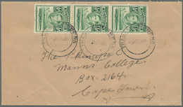 Basutoland: 1896/1948, Lot Of Two Used Stationeries And Two Covers (incl. One Bechuanaland), Only Be - 1933-1964 Kronenkolonie