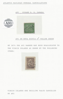 Neuschottland: 1851/1865, CUNARD ATLANTIC BOAT NUMERAL CANCELLATIONS On Nova Scotia, Sophisticated C - Cartas & Documentos