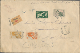 Französisch-Westafrika: 1946, Group Of Three Largely Sized Domestic Insured Letters 100.000fr./170gr - Autres & Non Classés