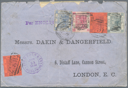 Hongkong: 1892/2004, 65 (ca.) Covers, FDCs And Picture Postcards, Including Early Material With Comp - Otros & Sin Clasificación