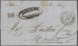 Indien - Vorphilatelie: 1807-1860 Ca.- HANDSTRUCK COVERS: Collection Of 49 Stampless Covers, Many Wr - ...-1852 Vorphilatelie