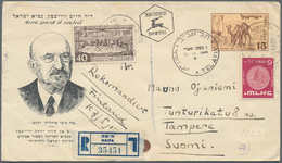 Israel: 1948/1970 (ca.), Accumulation Of Apprx. 230 Covers/cards, Comprising Commercial And Philatel - Brieven En Documenten